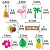 Pineapple Coconut Flamingo Guitar Pattern Confetti Birthday Decoration Party