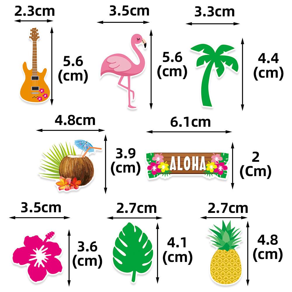 Pineapple Coconut Flamingo Guitar Pattern Confetti Birthday Decoration Party