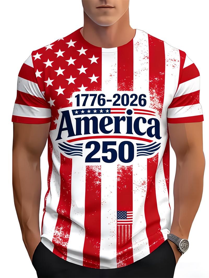 Custom USA Patriotic Inspired T-shirt Men Women God Bless The USA American Flag Print 4th Of July Streetwear Men Clothing XXS