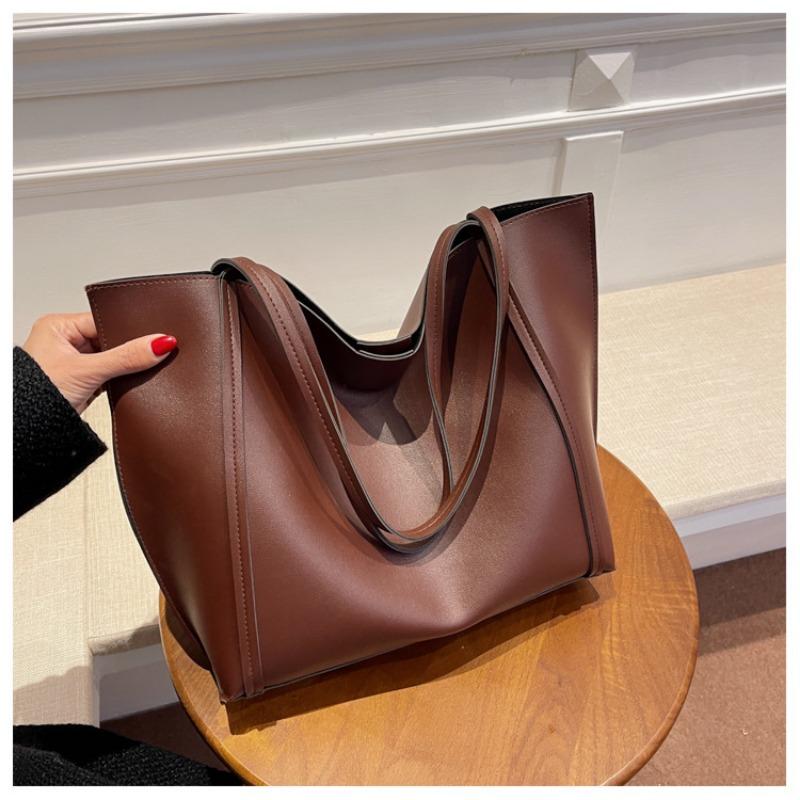Retro Large-capacity Bag Women's New Trendy Fashion Retro Tote Bag Versatile Niche Single Shoulder Child and Mother Bag