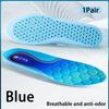 1 Pair New Breathable Anti-Odor Shoe Insoles Soft Shock Absorbing Sole for Sneakers Outdoor Sports Running Foot Comfort