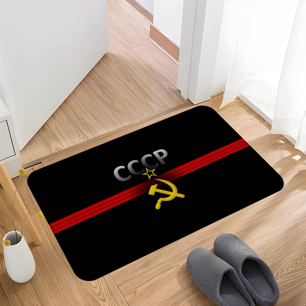 CCCP USSR Soviet Hallway Carpet Washable Non-Slip Living Room Sofa Chairs Area Mat Kitchen Doormat Area Rug