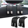 Elegananccy 2 Pack Double Car Seat Headrest Hooks, Leather Car Purse Hanger Holder For Bags, Cars Organizer And Storage Accessories For Women(Black)
