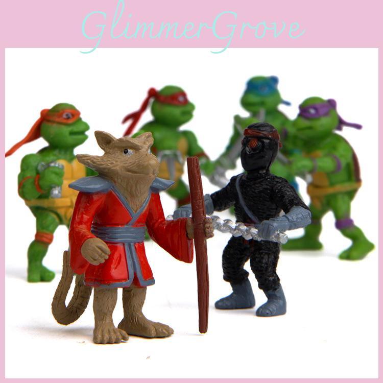 Teenage Mutant Ninja Turtles Pvc Action Figures Model Toy With Cartoon Design For Gifts And Promotions