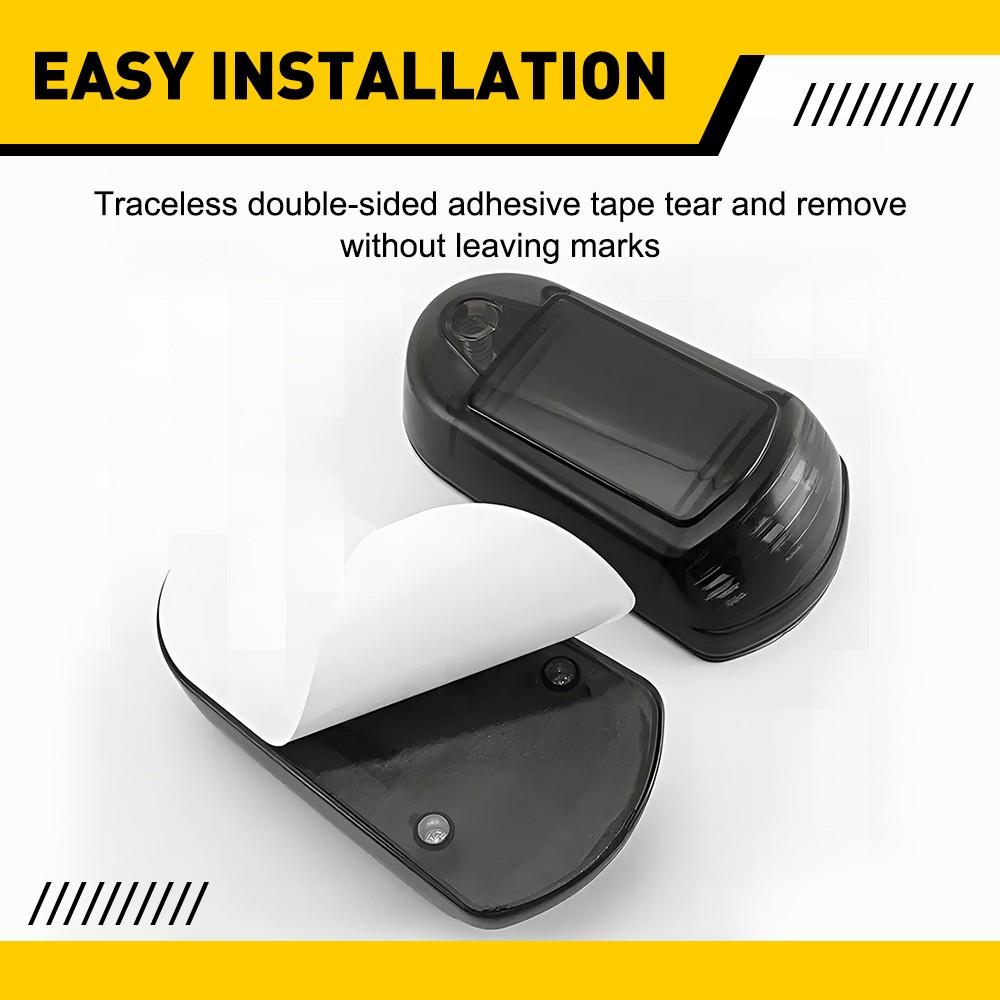 5pcs Wireless Solar Cab Lights Punch Free LED Roof Lamps Cold White Waterproof