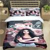 Berühmte Sängerin S-Selena G-Gomez Druck Bettwäsche Sets Bettwaren Set Bettbezug Bettdecke Set Bettwäsche Set Luxus Geschenk