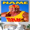 Personalized Hulk Hogan Background Tapestry,Custom Name Birthday Party,Multifunctional Wall Decoration for Home Decor,Various Occasions