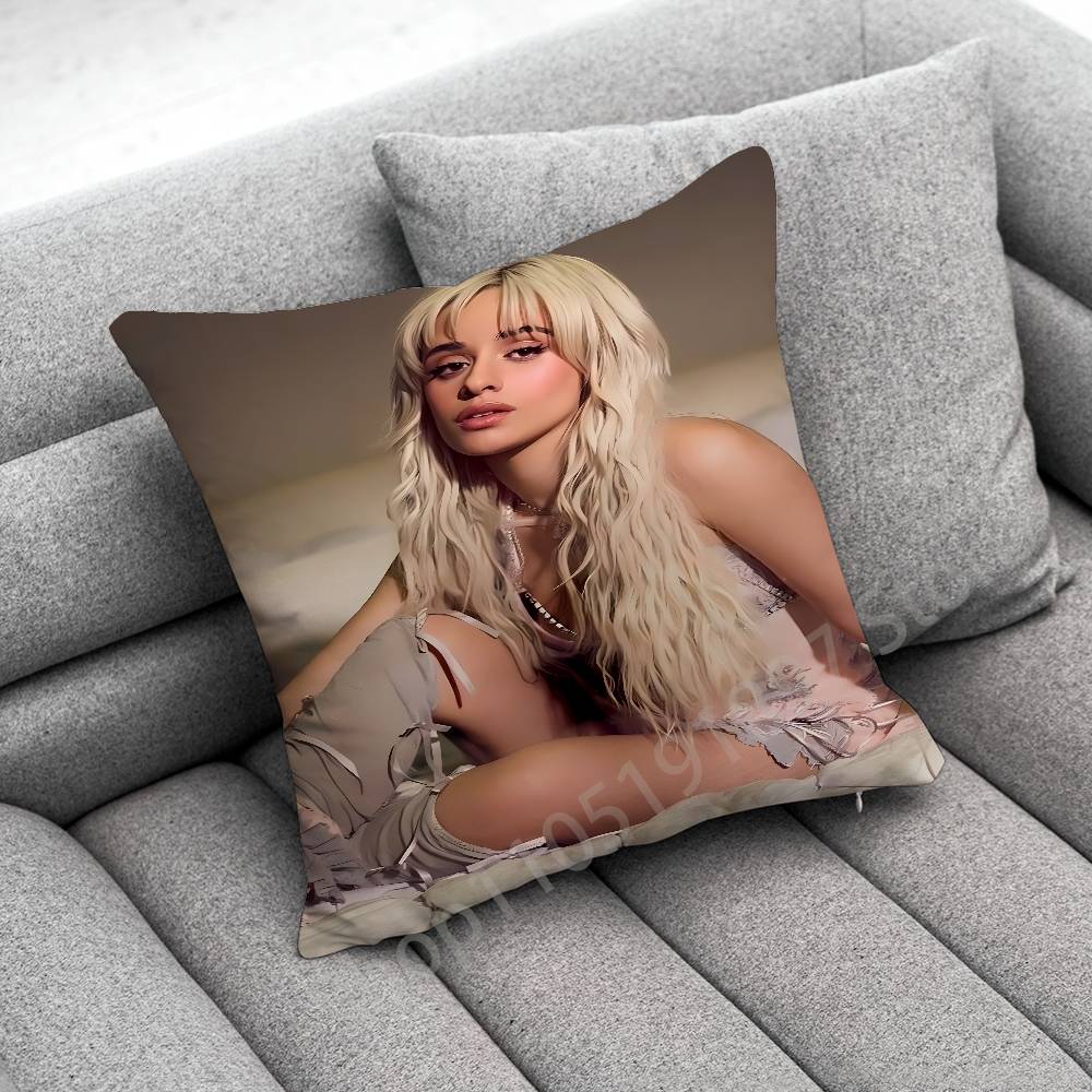 C-Camila C-Cabello Romance C XOXO Familia Throw Pillow Case For 45*45cm 40cm 55cm 50cm 30cm Square Car Pillowcase Shell