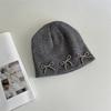 Bow Knitted Wool Hat Women's Autumn and Winter Fashion Warm Versatile Cold Hat