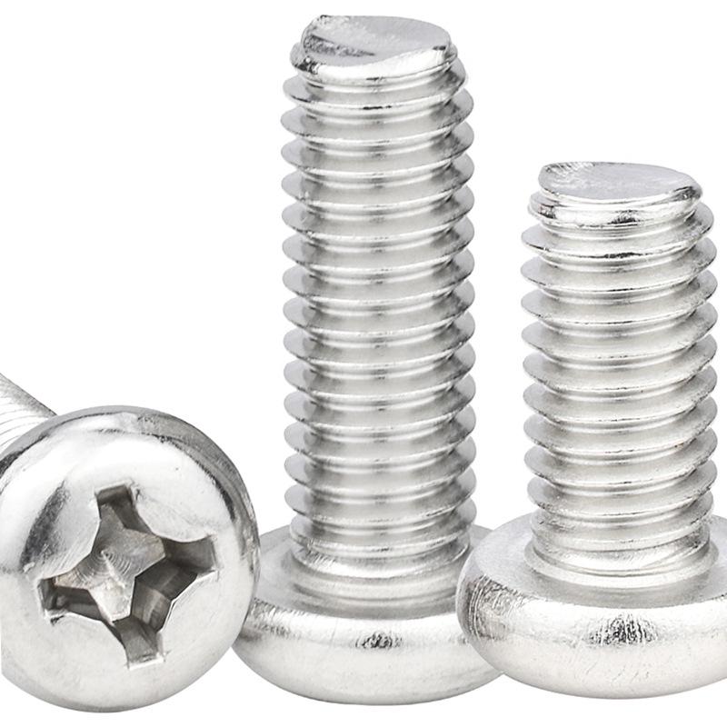 Galvanized Round Head Hardened Machine Screw M1.7-M4 (Cross Pan Head)