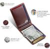 SERMAN BRANDS Money Clip Wallet Wallet Slim Front Pocket RFID Block Card Holder Minimalist Mini Melted Chocolate slim - Men's Bifold, Transformers,