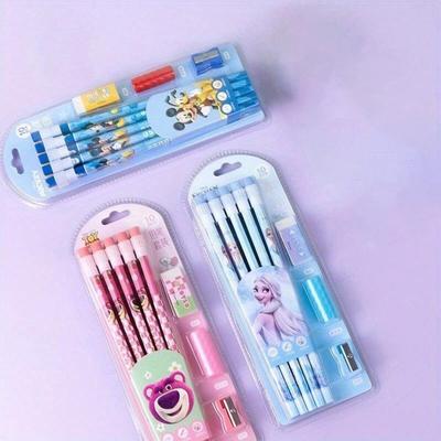 MINISO Hb Pencil Small Special Hexagonal Cartoon Pencil Set, Cartoon Gift Stationery Small Gifts, Perfect for Gifts and Prizes, Cute Gift Items