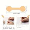 500Pcs/Roll Kraft Paper Jewelry Price Label Stickers DlY Tags Dumbbell Designs for Rings Necklaces Earrings Bracelets Marking