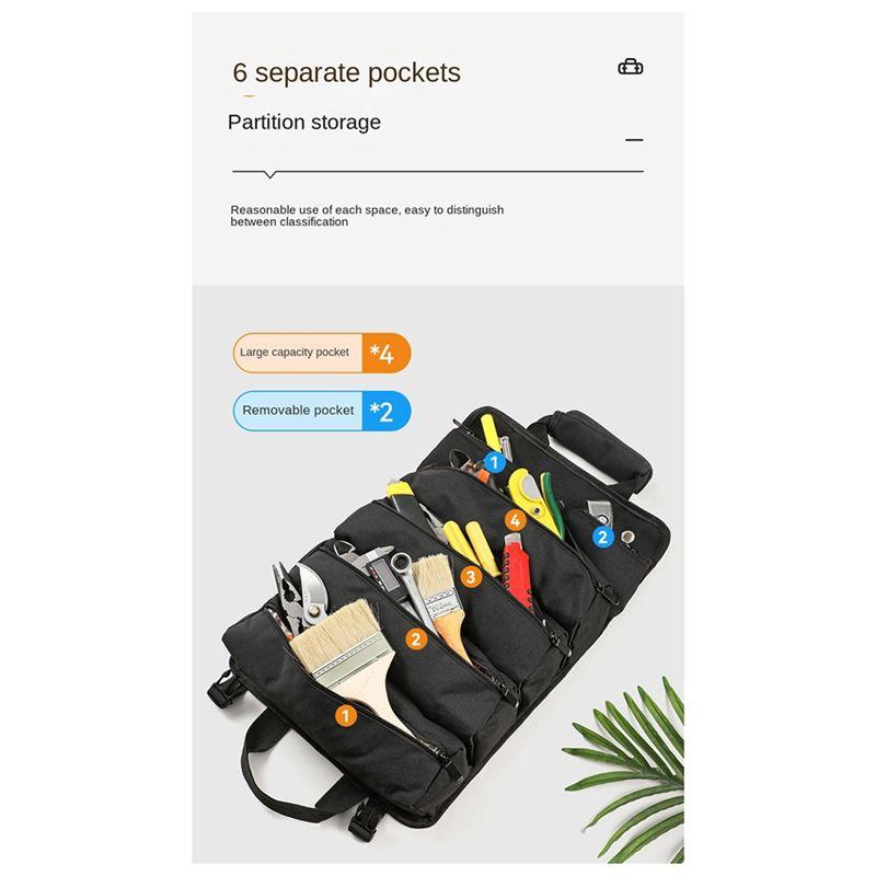 ABUL-Multifunctional Portable Tool Bag Large Capacity Waterproof Electrical Carpentry Repair Installation Tool Storage Bag