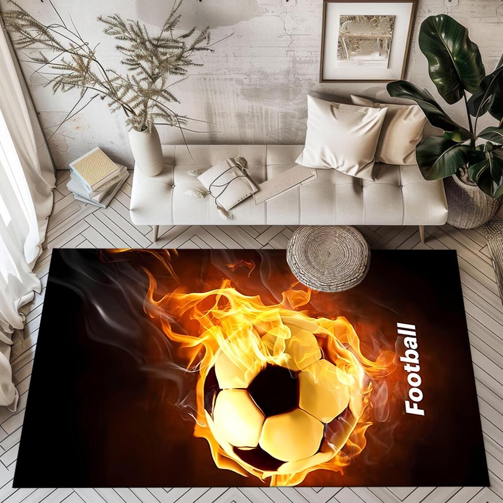 Sports Ball Pattern Floor Mats for Living Room, Bedroom and Room Decoration Are Suitable for Gifts.