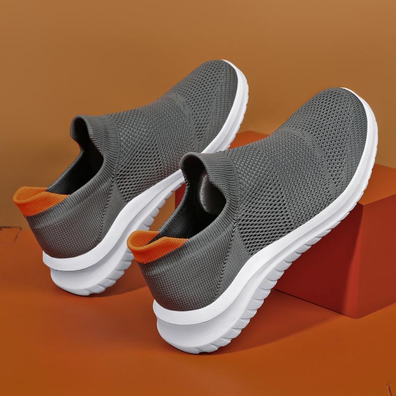 Women’s Moccasins Loafers High-top Casual Slip on Walking Shoes Summer Men’s Slip-ons Lightweight Socks Shoes for Mother Large Size 36-45