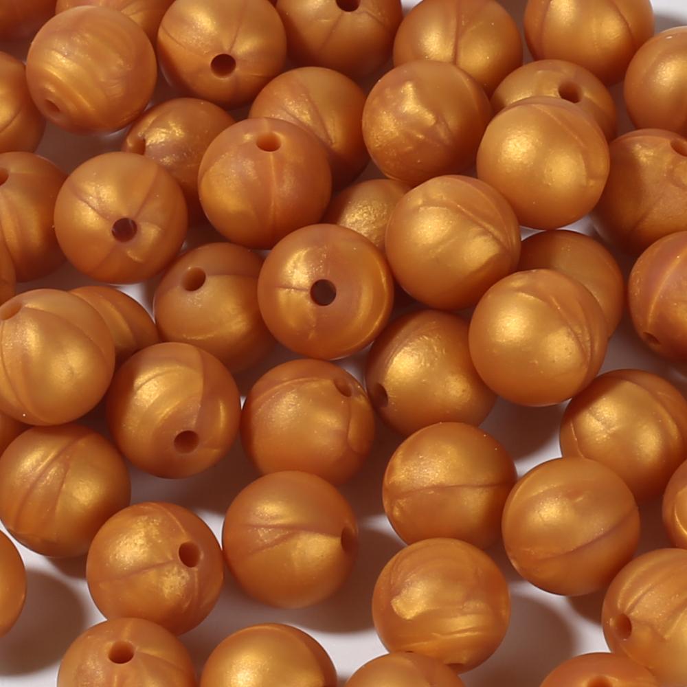 50Pc 12mm 19Color Silicone Round Bead Food Grade Teether Chew Bead For Handmade Baby Pacifier Chain DIY Jewelry Making Accessory