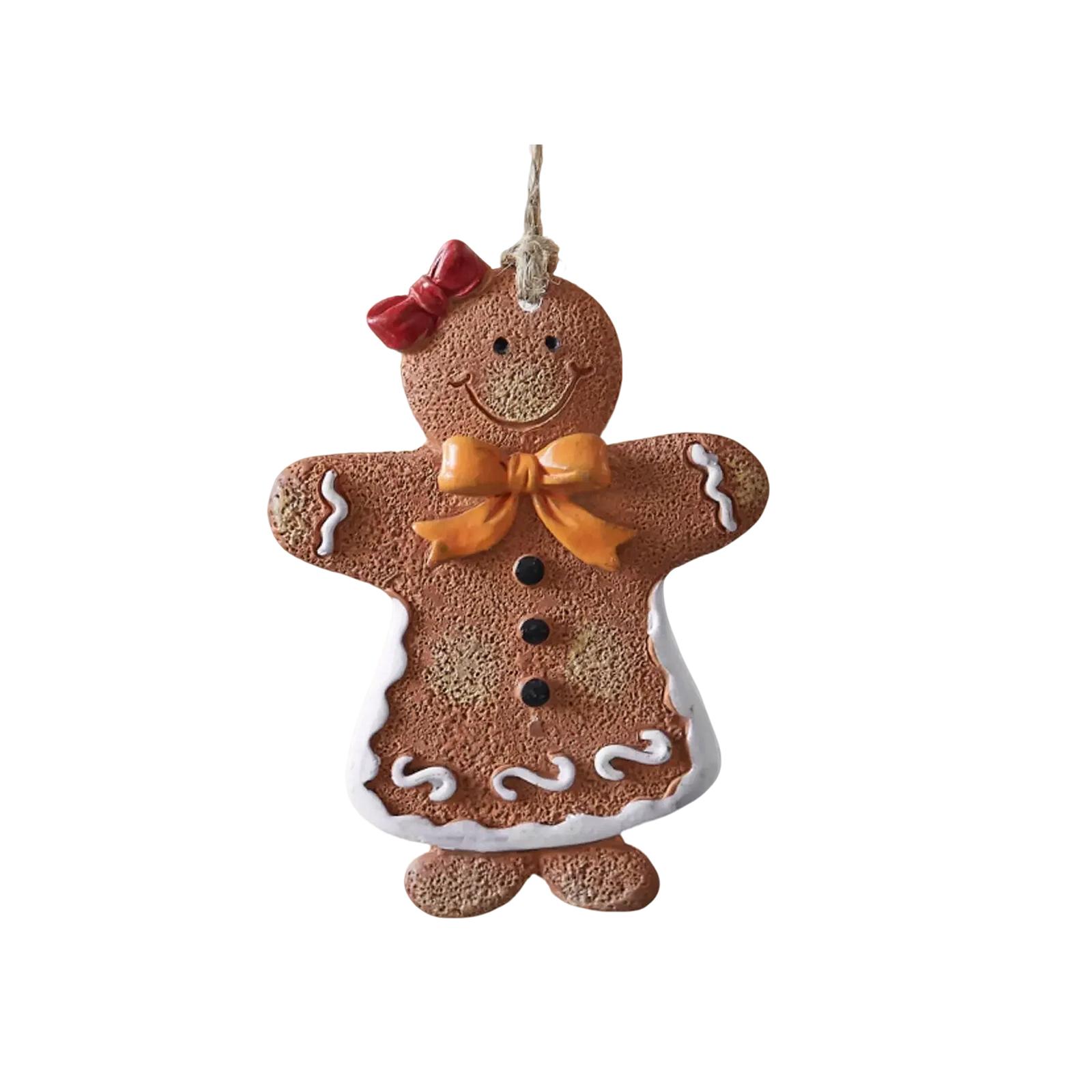 

3D Resin Ornaments Cute Xmas Hanging Ornaments With Strings Hanging Christmas Tree Figurines Pendant For Xmas Home Party Holiday Decorative One Size