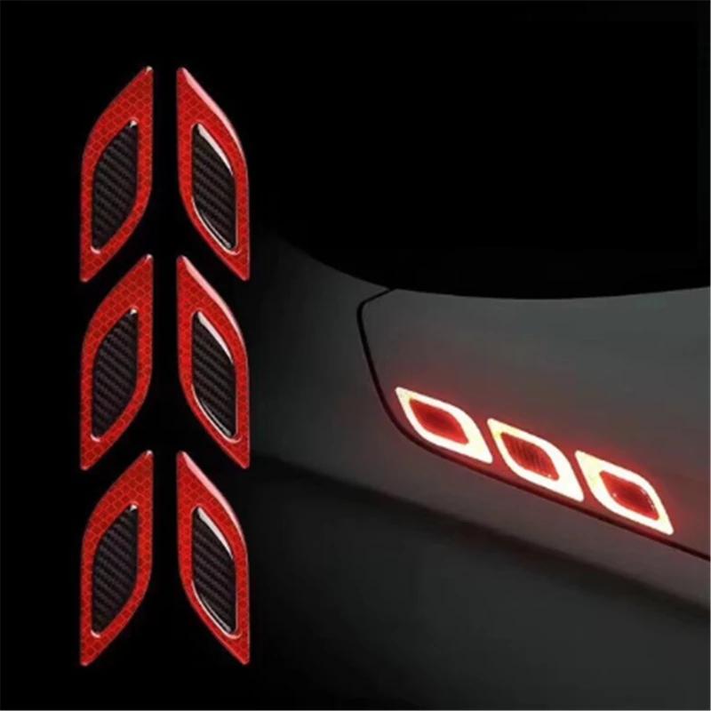 Car reflective decorative stickers, anti-collision strips, night glow reflective safety warning stickers, body stickers