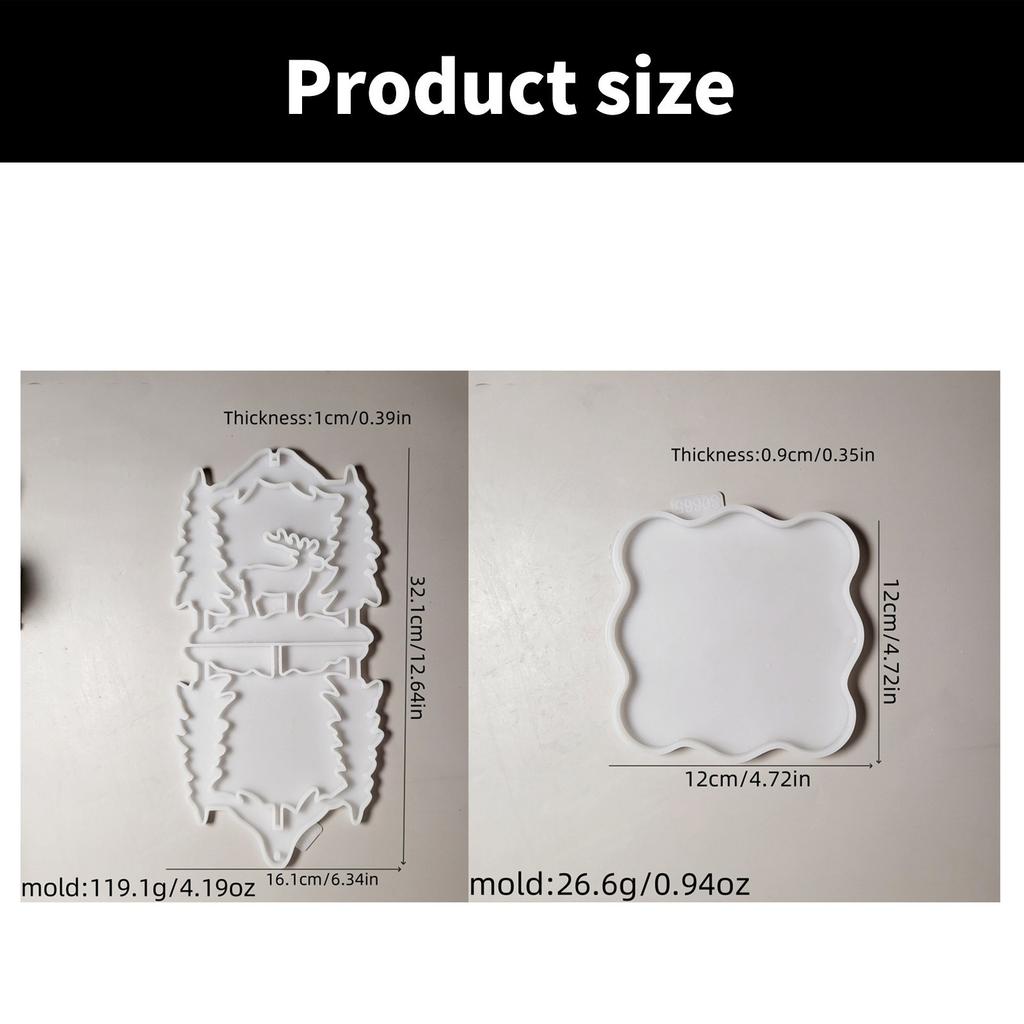 Handmade Christmas Decoration Silicone Moulds Multifuntional Crafting Moulds Various Shape Suitable for Epoxy Resin