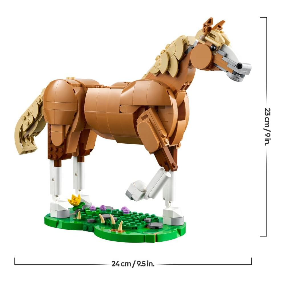 LEGO Creator Beautiful Horse Building Toy for Kids Ages 9-11, Decorative Figure, Gift for Boys and Girls 31166