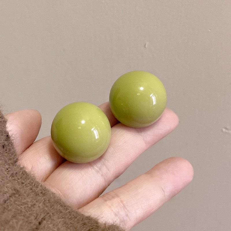 Unique Dopamine Bean Earrings for Women - Chic, Minimalist, High-End Korean Design