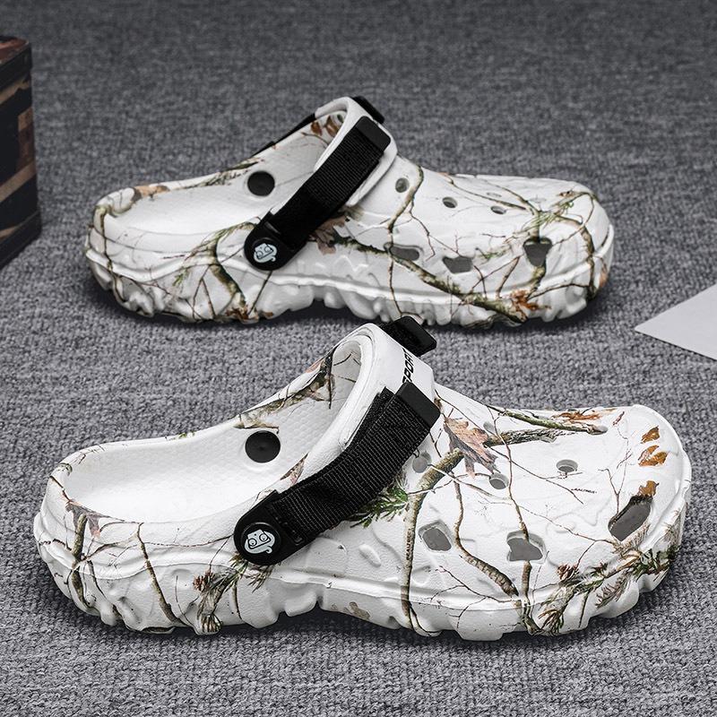 

Men s Sandals Non-slip Textured Sole EVA Clogs with Adjustable Strap Durable Outdoor Daily Wear Slippers 36