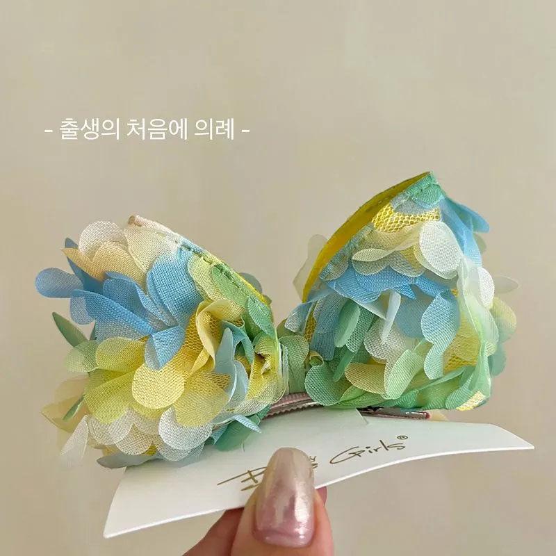 Korean Fairy Flower 3D Bow Children s Hair Clip - Stylish Princess Summer Accessory