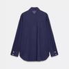 Womens Loose Cotton Long Sleeve Shirt Casual Office Solid Color Blouse XS S M L