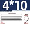 304 Stainless Steel Slotted Spring Pin, Cylindrical Shaft Pin, Locating and Hollow Pin (M5-M12)