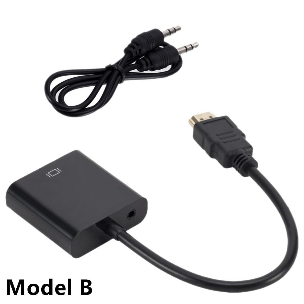 1080P HDMI Adapter Display Port HDMI to VGA Adapter Cable Male to Female Converter For PC Computer Laptop HDTV Monitor Projector
