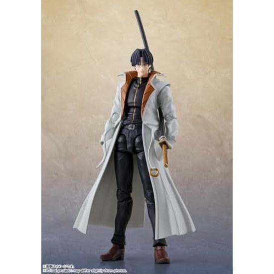 TAMASHII NATIONS S.H. Figuarts Rurouni Kenshin -Meiji Swordsman Romantic Story- Shinomori Aoshi Approximately 165mm PVC ABS Painted Movable Figure