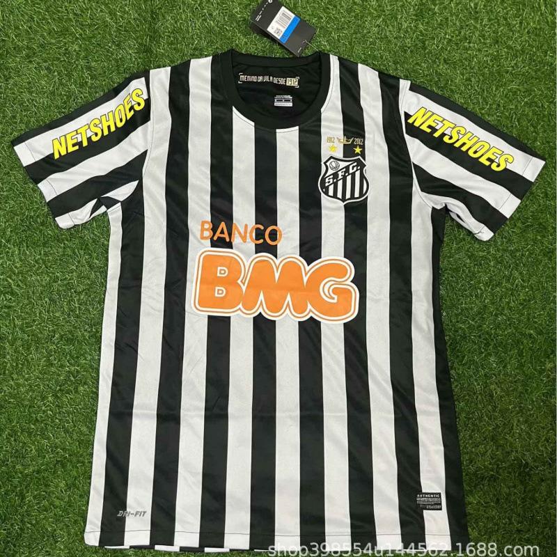 Vintage 2012 Santos Jersey Santos Commemorative Edition Football Jersey No. 11 Neymar Cross-border Brazil Signature Edition