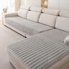 Plush Plaid Sofa Cushion Non-slip Four Seasons Universal Living Room Sofa Cover Simple Modern Thickened Velvet Cushion Towel