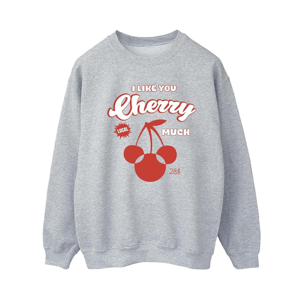 Disney Womens/Ladies I Like You Cherry Much Minnie Mouse Sweatshirt