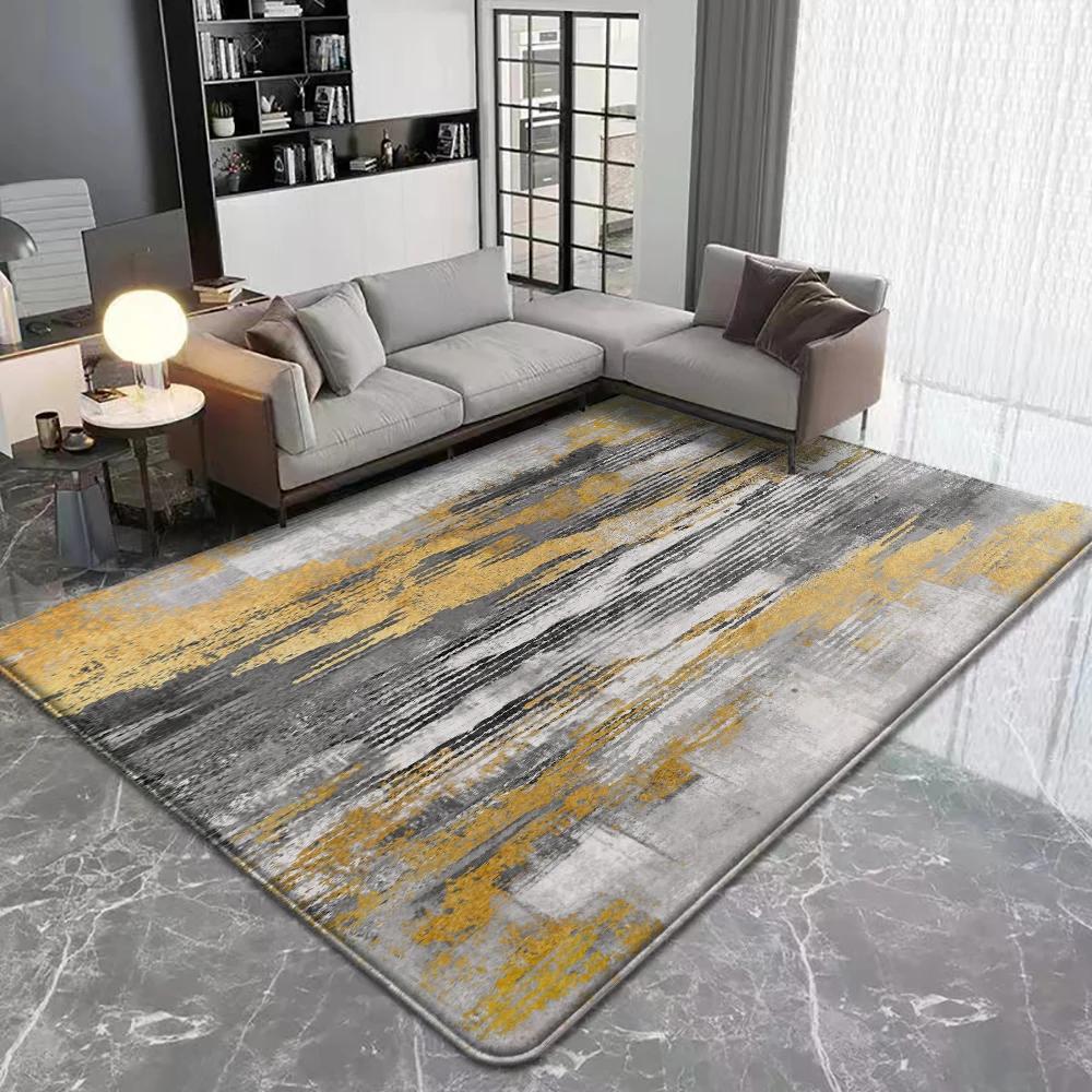 Modern Flannel Floor Carpet Anti-Skid Machine Washable Area Rug for Home Kitchen Living Room Bedroom Decor Floor Mat
