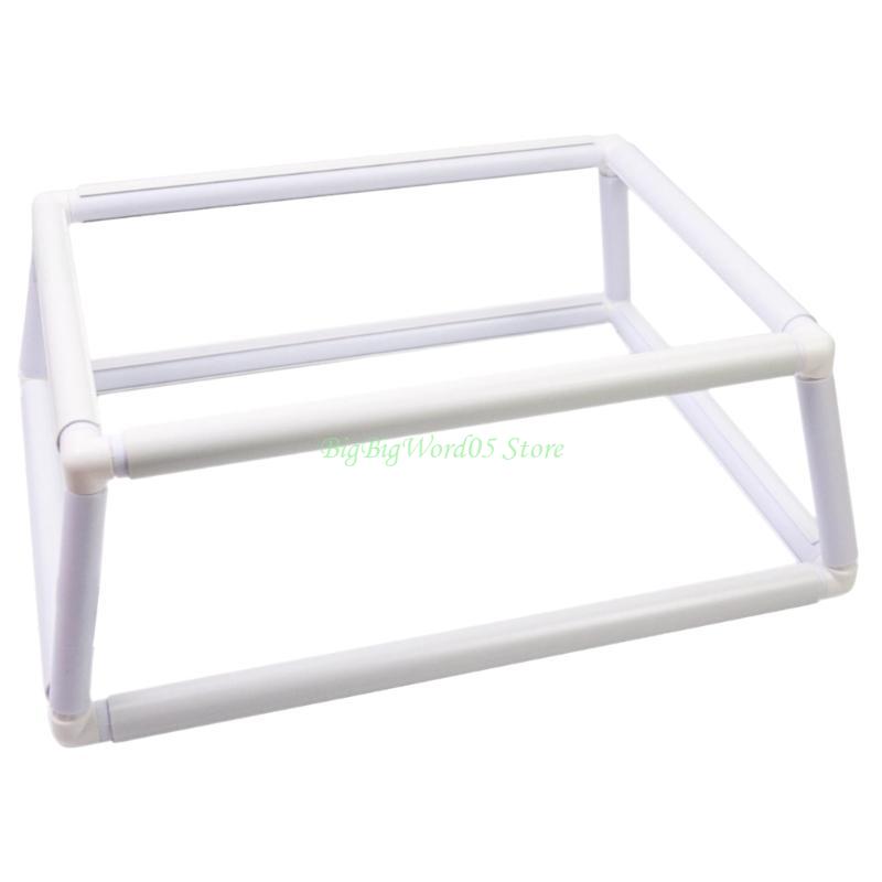 24TE Square Embroidery Hoop Stitching Frame Square Embroidery Clip Frame for Quilting Embroidery Craft