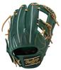 Rawlings HYPER TECH R2G Soft Baseball Glove for Dark for Throwers (GR5FHT934FS) Infielders, Green, 11.5 Inches, Right-Handed
