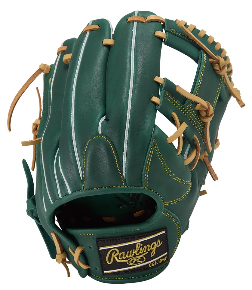 Rawlings HYPER TECH R2G Soft Baseball Glove for Dark for Throwers (GR5FHT934FS) Infielders, Green, 11.5 Inches, Right-Handed