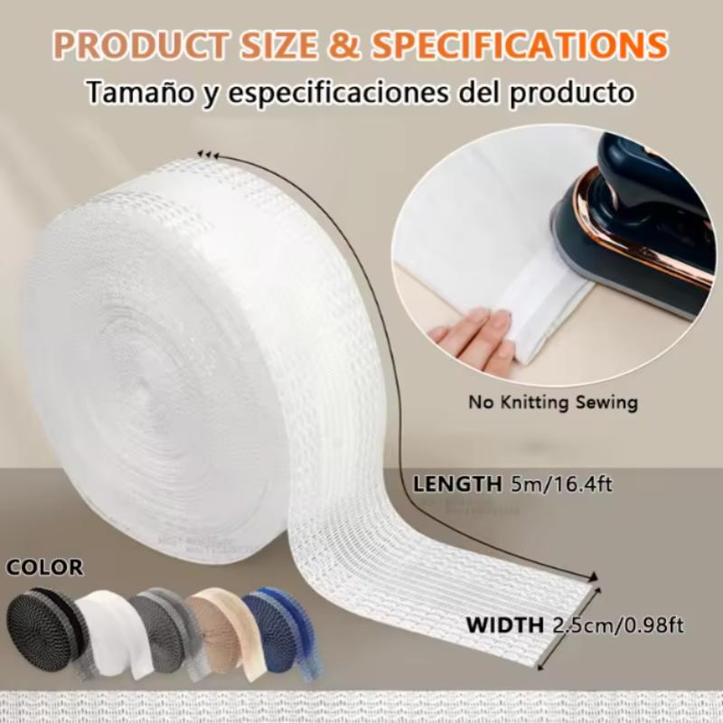 DIY Sewing Fabric Self-Adhesive Pants Paste Iron on Pants Edge Shorten Repair Pants for Jean Clothing and Jean Pants Apparel