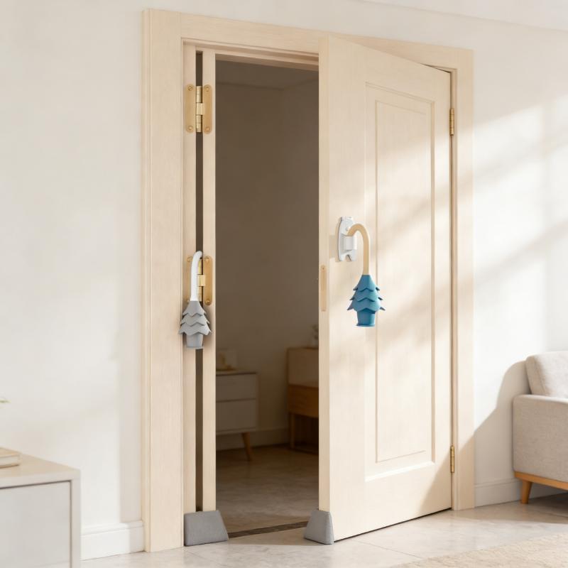 Anti-Pinch Technology in Child Door Lock Clamp for Pine Tree Users