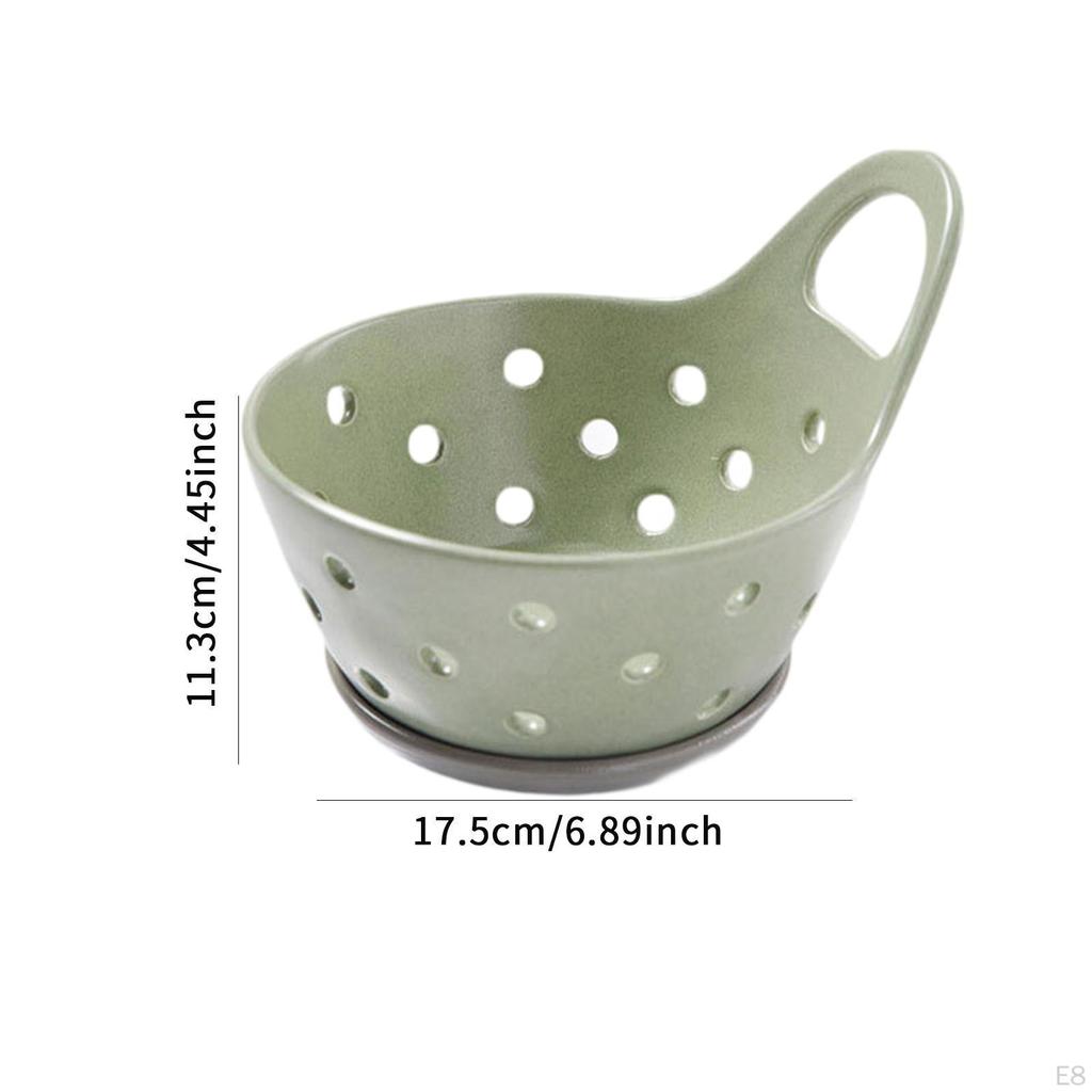 Fruktskål Dørslag Dreneringsbolle Sil for Benkeplate Grønnsak Hjem