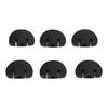 6Set Guitar Tuning Peg Buttons Ebony Metal Tuner Machine Head Button for Electric GuitarsLarge Semi