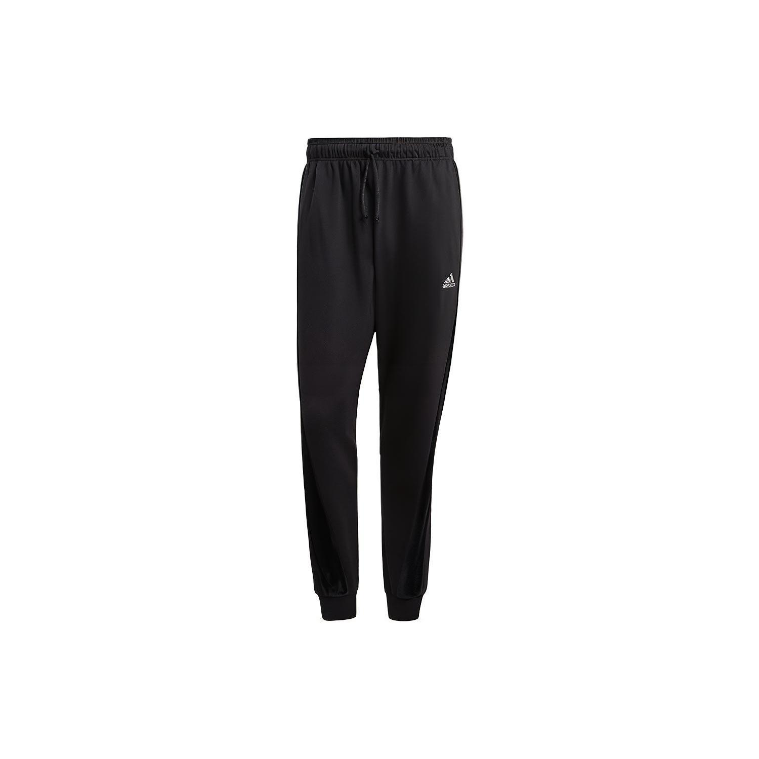 adidas Velvet Pant M Sports Training Splicing Bundle Feet Knit Long Pants Black Men s H25090 XL