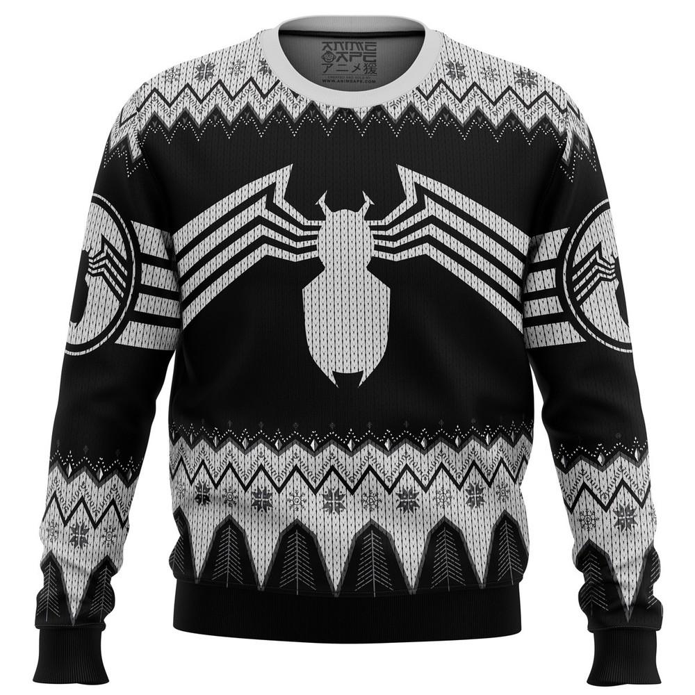 Venom Marvel Venom Symbol Ugly Christmas Sweater Unisex T-Shirt L