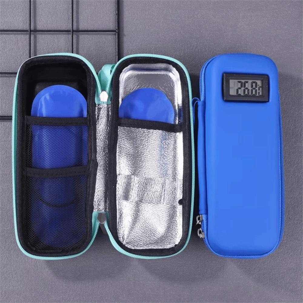 with Thermometer Display Insulin Cooler Travel Case Refrigerated Medicine Organizer  Outdoor