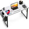 KKL Computer Storage Bag Width 100cm X Depth Gaming PC Study Desk with Box Work Easy To Monitor Arm White Desk, Desk, Included, 50cm, Desk, Desk,