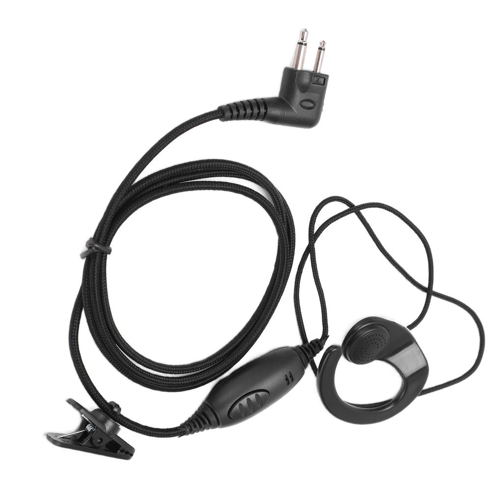 Fone de Ouvido Walkie Talkie Preto Sistema Acústico para Hotel Armazém para Série Motorola Spirit SV10 SV11