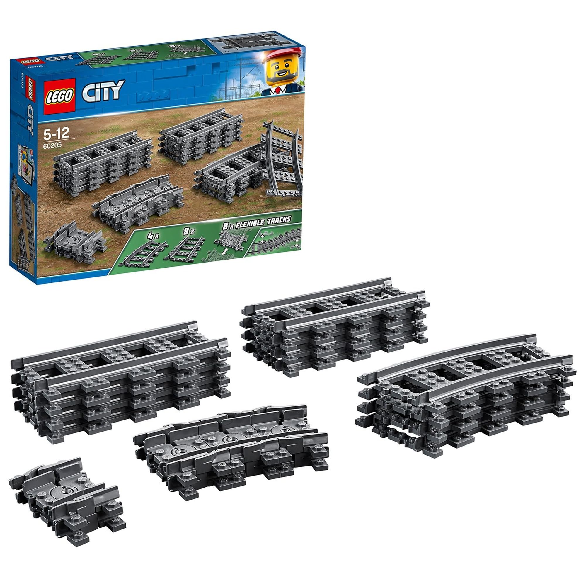 

LEGO City Rail Set Toys Blocks Educational Girls 5 6 7 8 City Building 60205