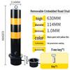 Reflective Steel Anti-Collision Parking Post with Lock